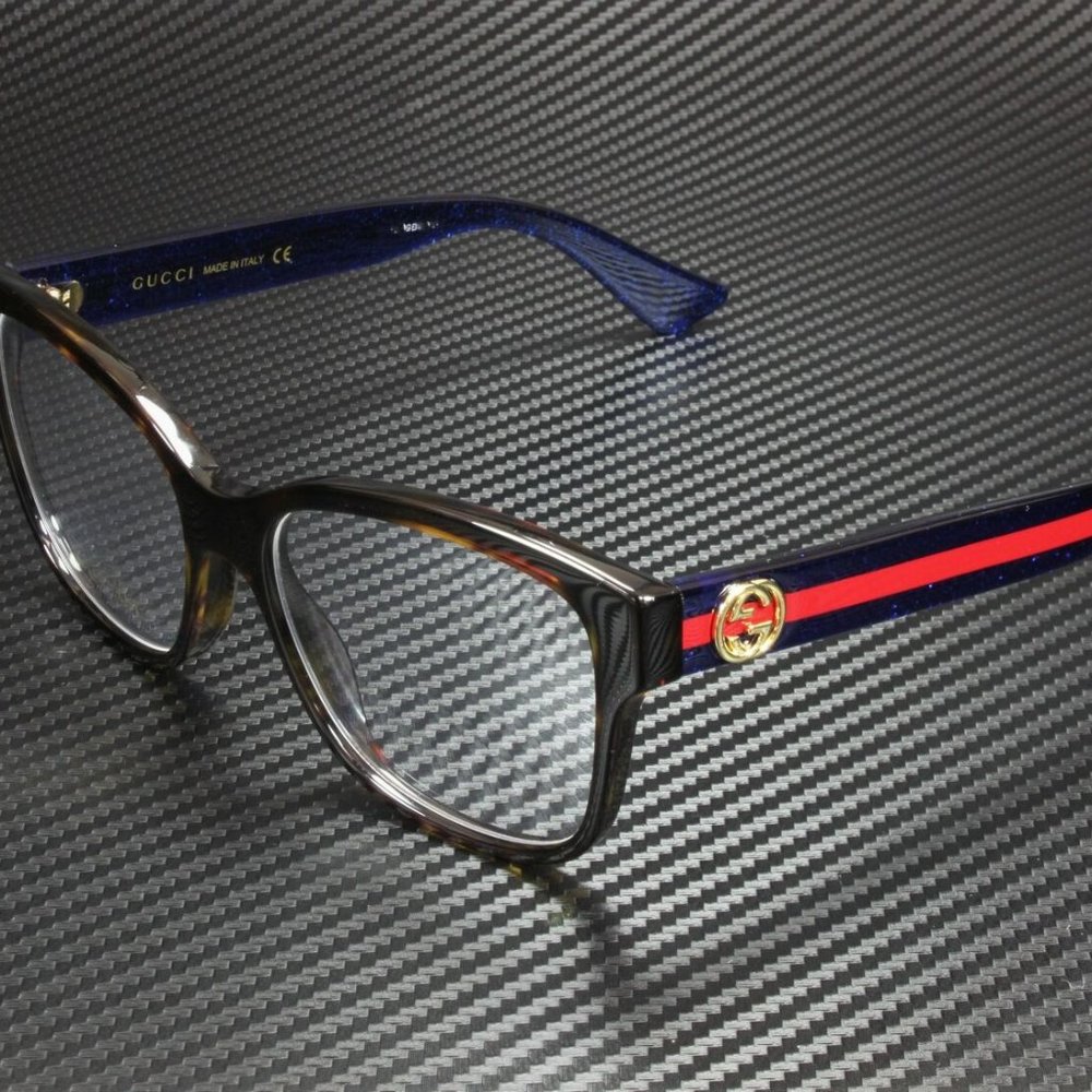 Gucci Black Red 54mm Eyeglasses - Picture 1 of 3